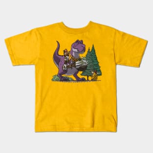 T-Rex Dinosaur Digger Kids T-Shirt